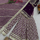 Embroidered Georgette Palazzo Suit with Dupatta