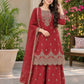 Sage Scalloped Peplum Sharara Set
