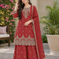 Sage Scalloped Peplum Sharara Set