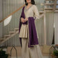 Beige Pearl Sharara Set