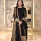 Black Sequin Scallop Anarkali