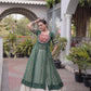 Bandhani Medallion Jacket Lehenga