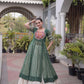 Bandhani Medallion Jacket Lehenga