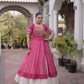 Bandhani Medallion Jacket Lehenga