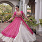 Bandhani Medallion Jacket Lehenga