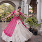 Bandhani Medallion Jacket Lehenga