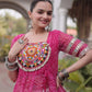Bandhani Medallion Jacket Lehenga
