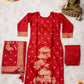 Purple Banarasi Jacquard Kurta