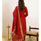 Purple Banarasi Jacquard Kurta