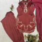 Cocoa Brown Potli Tassel Kurta Set