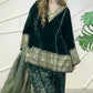 Emerald Velvet Gota Border Suit