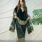 Emerald Velvet Gota Border Suit