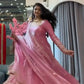 Blush Sequin Anarkali Gown Set