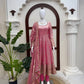 Blush Sequin Anarkali Gown Set