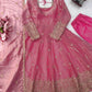 Blush Sequin Anarkali Gown Set