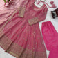 Blush Sequin Anarkali Gown Set