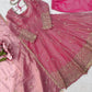 Blush Sequin Anarkali Gown Set