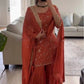 Embroidered Faux Georgette Sharara Set with Dupatta