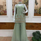 Sage Floral Embroidered Kurti Set