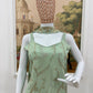 Sage Floral Embroidered Kurti Set