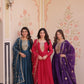 Embroidered Georgette Anarkali Gown with Dupatta