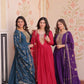 Embroidered Georgette Anarkali Gown with Dupatta