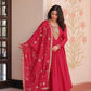Embroidered Georgette Anarkali Gown with Dupatta