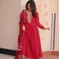 Embroidered Georgette Anarkali Gown with Dupatta