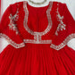 Red Potli Button Empire Anarkali
