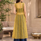 Mustard Navy Tassel Jacket Palazzo Set