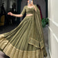 Pure Chanderi Zari Weaving Lehenga Set with Dupatta