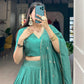 Pure Chanderi Zari Weaving Lehenga Set with Dupatta