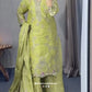 Lime Orgenza Silk Suit