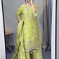 Lime Orgenza Silk Suit