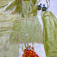Lime Orgenza Silk Suit