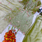 Lime Orgenza Silk Suit