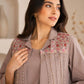 Taupe Fringe Jacket Co-ord