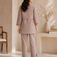 Taupe Fringe Jacket Co-ord