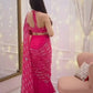 Rani Pink Fishcut Ready to wear Half Saree & half Lehengha