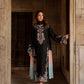 Pure Muslin Floral Print Partywear Gown Set