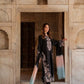 Pure Muslin Floral Print Partywear Gown Set