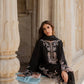 Pure Muslin Floral Print Partywear Gown Set