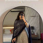Embroidered Faux Georgette Gharara Suit Set with Dupatta