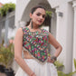 Palm Motif Gota Lehenga Set