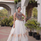 Palm Motif Gota Lehenga Set