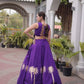 Palm Motif Gota Lehenga Set