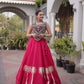 Palm Motif Gota Lehenga Set