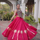 Palm Motif Gota Lehenga Set