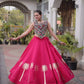 Palm Motif Gota Lehenga Set