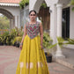 Palm Motif Gota Lehenga Set
